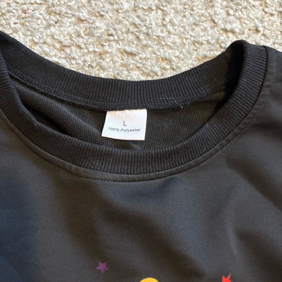 Rainbow Brite Black Made in the 80s Sweatshirt Large - Picture 4 of 5